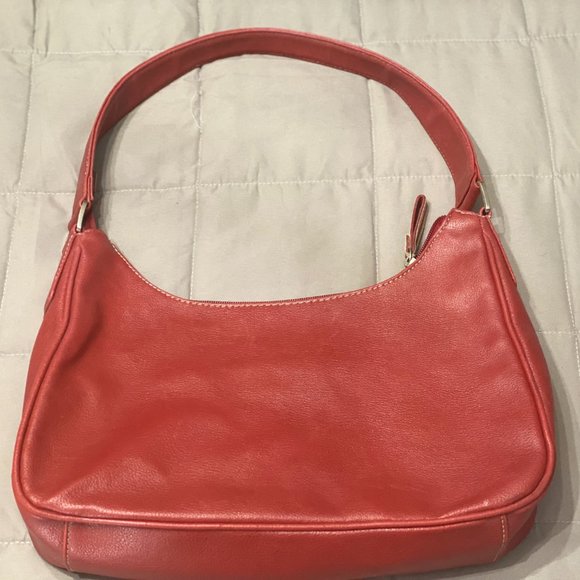 RED LIZ CLAIBORNE SMALL SHOULDER BAG - VERY CUTE - Picture 2 of 5